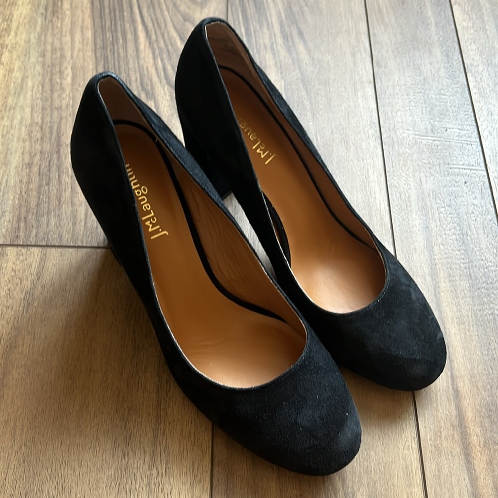 J. McLaughlin Mila 4 Inch Pump in Black Suede Women’s Size 8